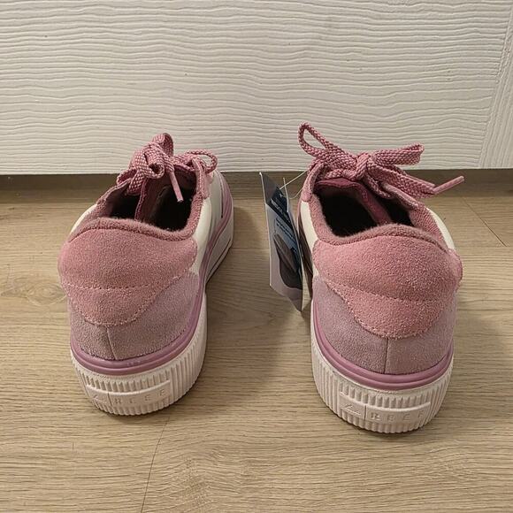 Reef Pink White Suede Lay Day Lift Platform Cute Outdoor Sneakers Size 8.5 - Picture 6 of 13